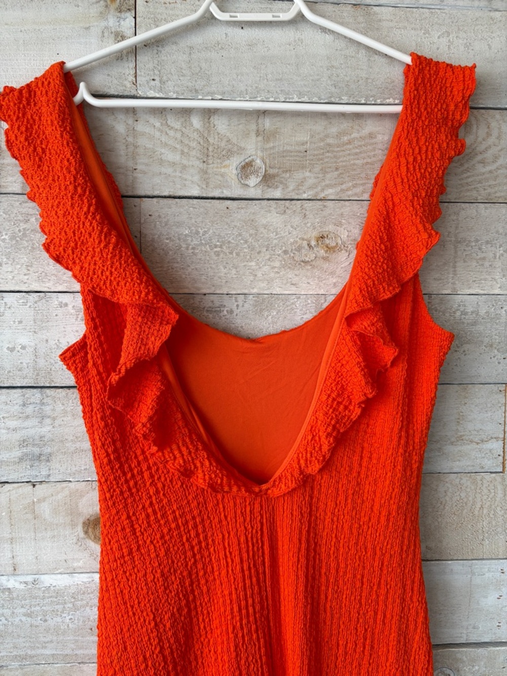 Free People FP Beach tangerine orange maxi dress - Picture 8 of 11